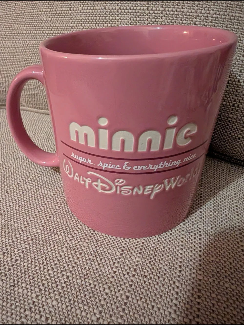 Disney Minnie Mouse Pink Ceramic Mug by Disney